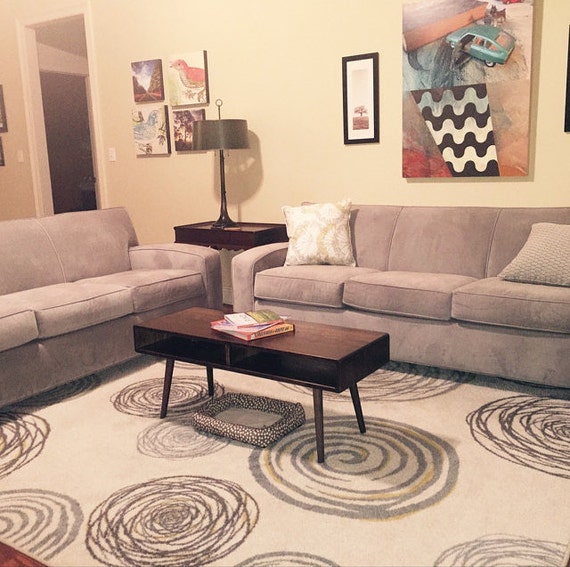 Mid Century Coffee Table Solid Wood 36 by OrWaDesigns on Etsy