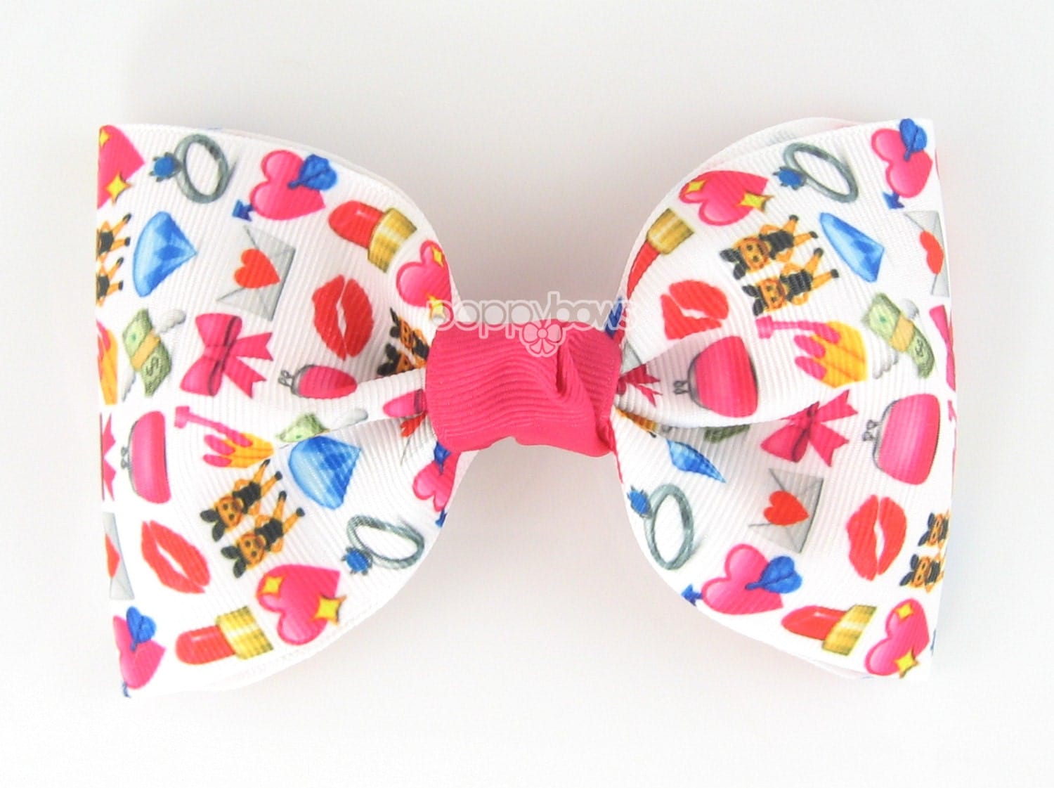 Girls Hair Bow emoji hair bow bows for girls toddler