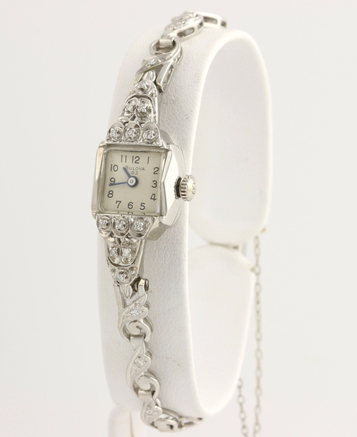 vintage ladies bulova diamond watch