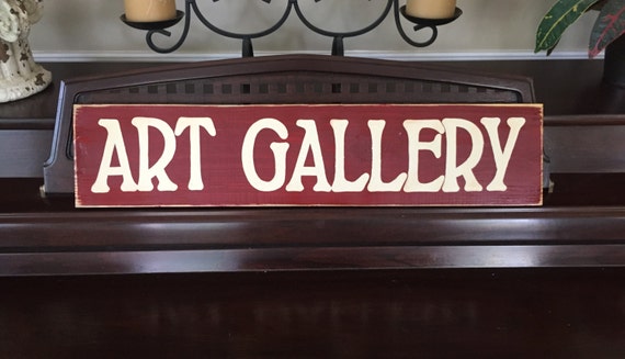 ART GALLERY Sign Plaque for Wall Display Room Decor Classroom