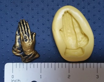 PRAYING HANDS mold silicone mold flexible for jewelry fondant polymer clay air dry clay metal clay plaster religious mold
