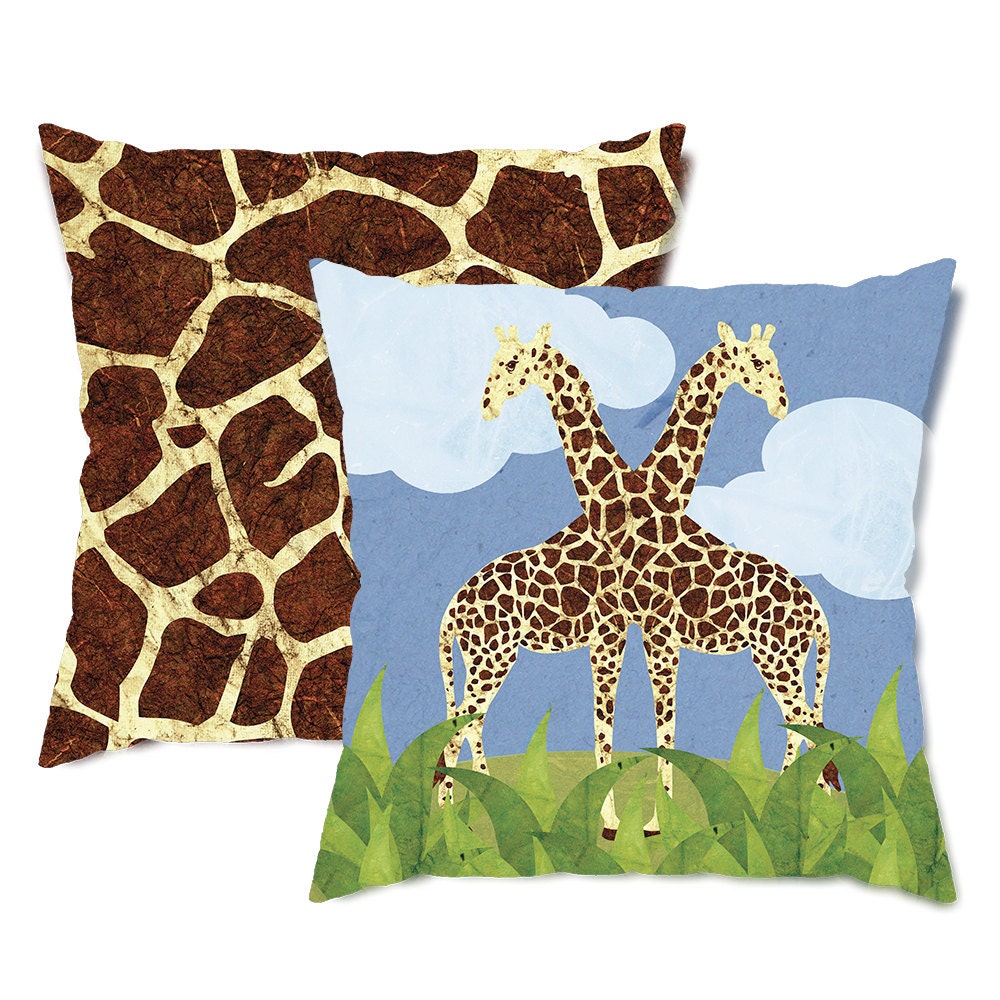 Giraffes Throw Pillow