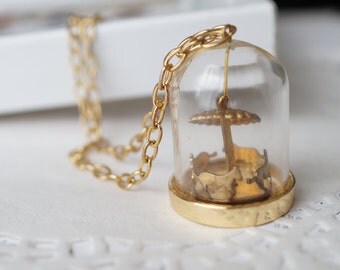 Glass Merry Go Round Necklace