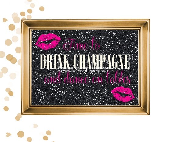 printable-bachelorette-party-signs-hen-party-signs-time-to-drink-champagne-sign-bachelorette