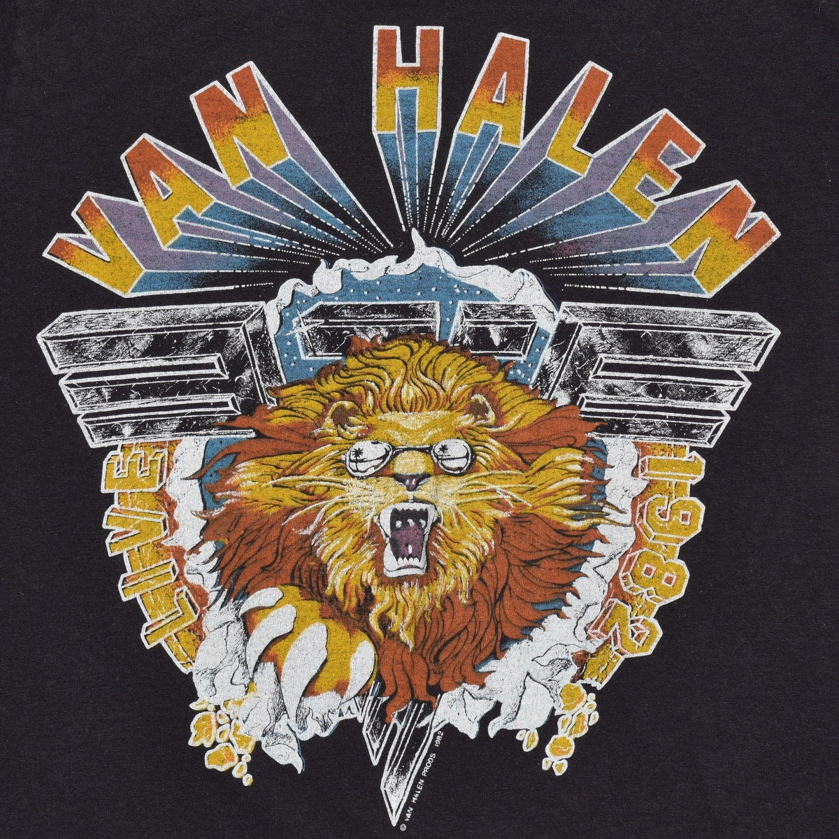 Vintage Van Halen Tour Tshirts