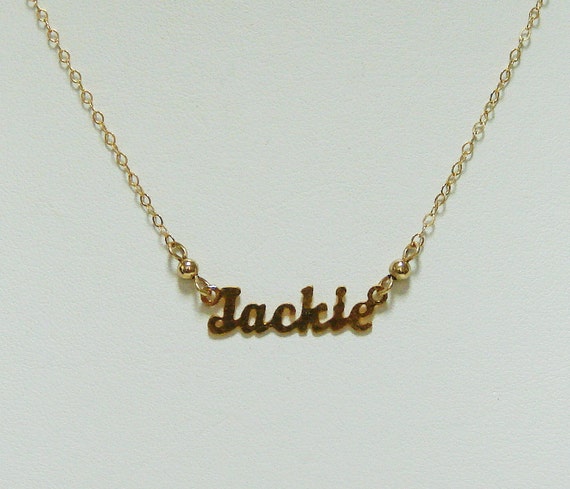 The Personalized Jackie Name Necklace