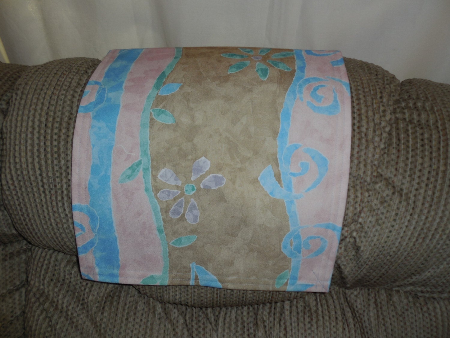 Headrest Pad Recliner Chair Cover Furniture by StitchnArt on Etsy