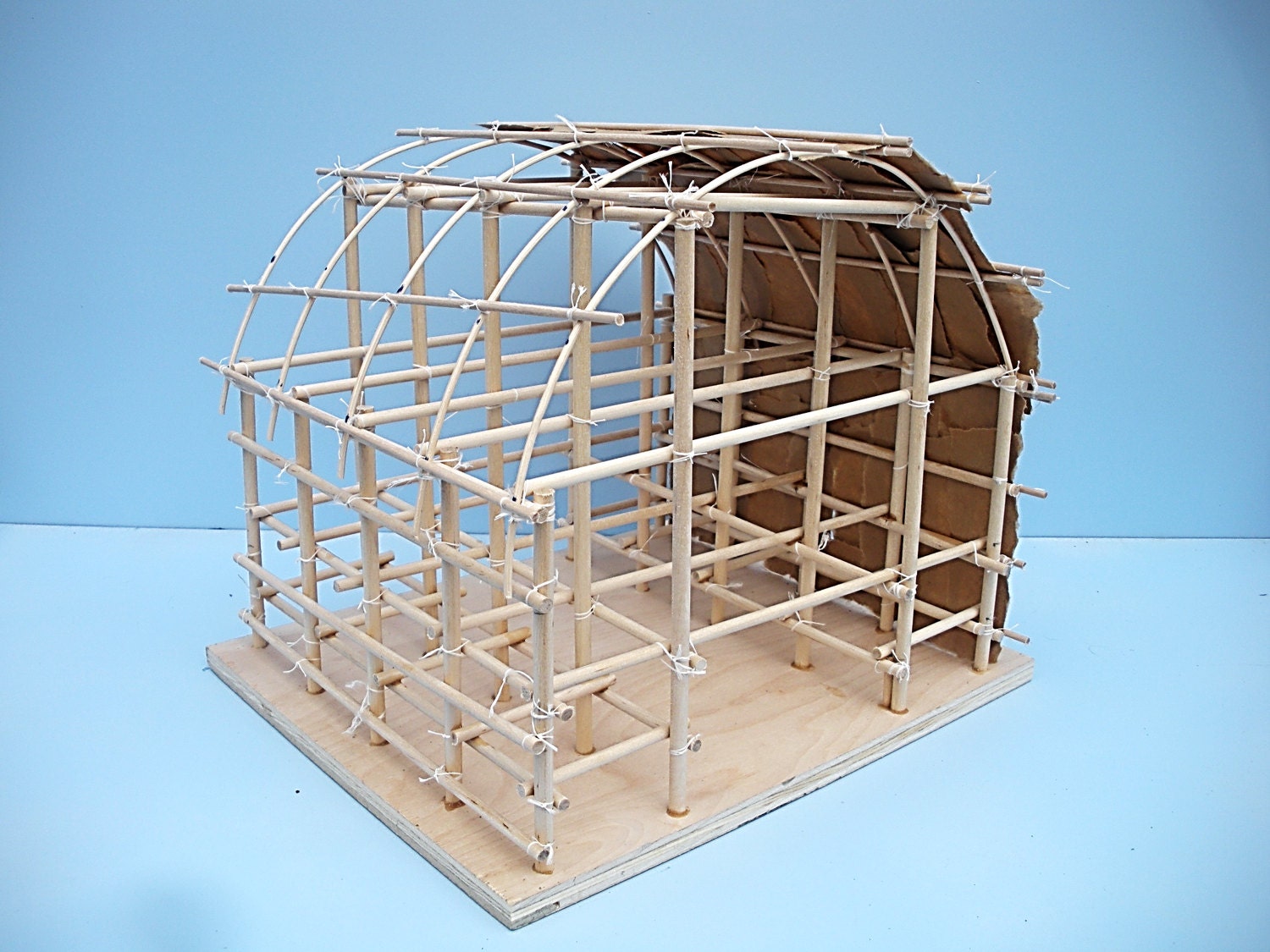 Native American Longhouse Kit Diy Longhouse Longhouse Kit