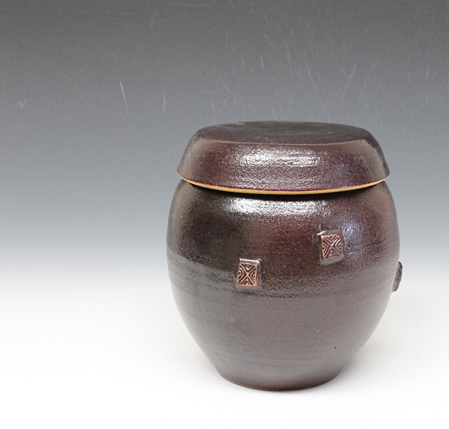 Kimchi Hangari Korean Onggi Jar Handmade Pottery Jar with