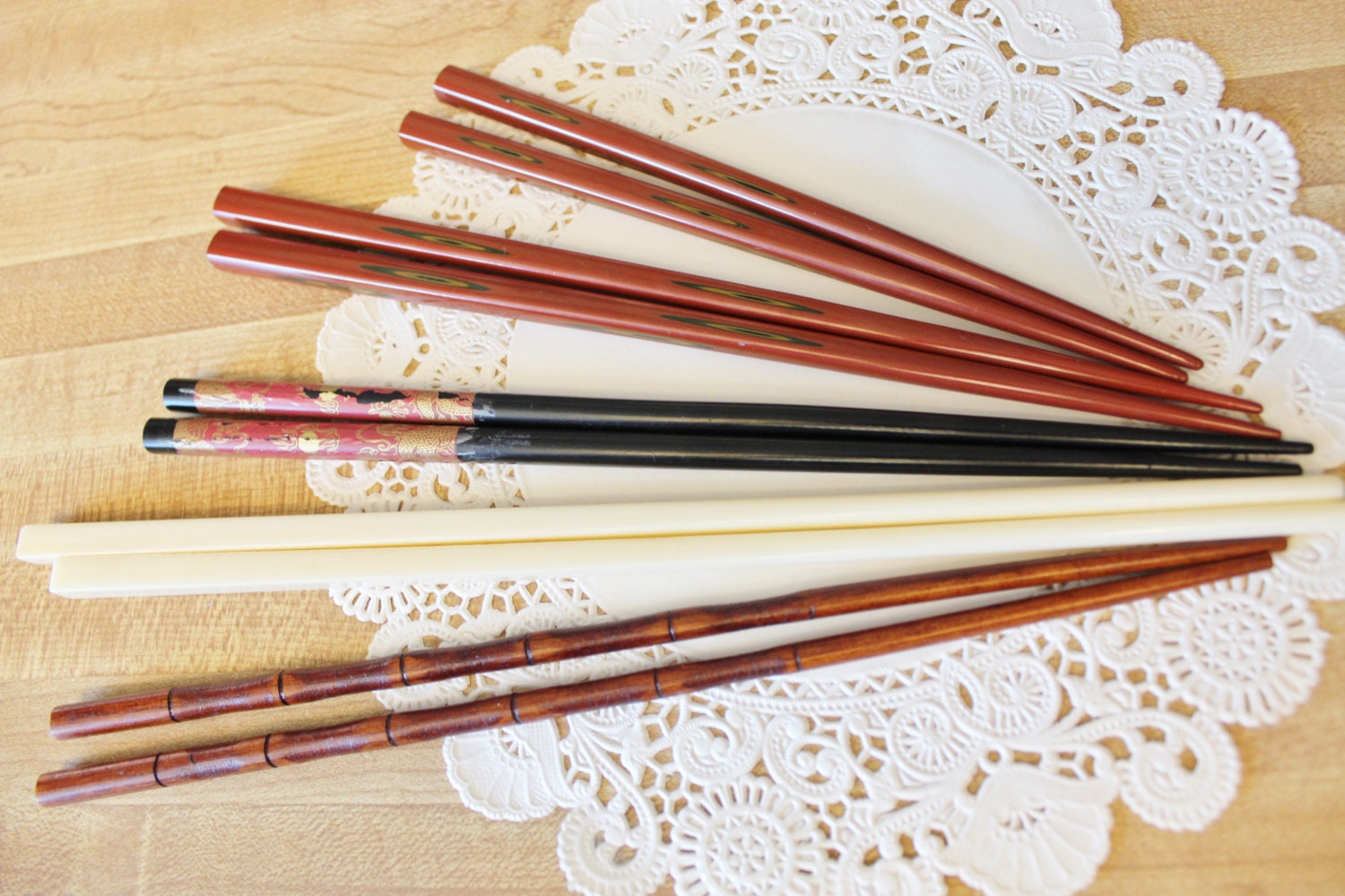 Vintage Five sets Of Chopsticks variety – Haute Juice