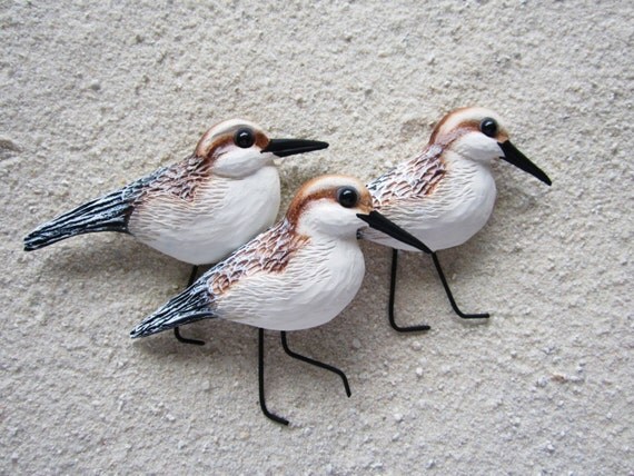 Sandpiper wall decor nautical shorebird sculpture