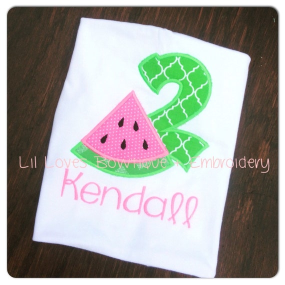 watermelon first birthday shirt