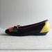 color block leather loafers