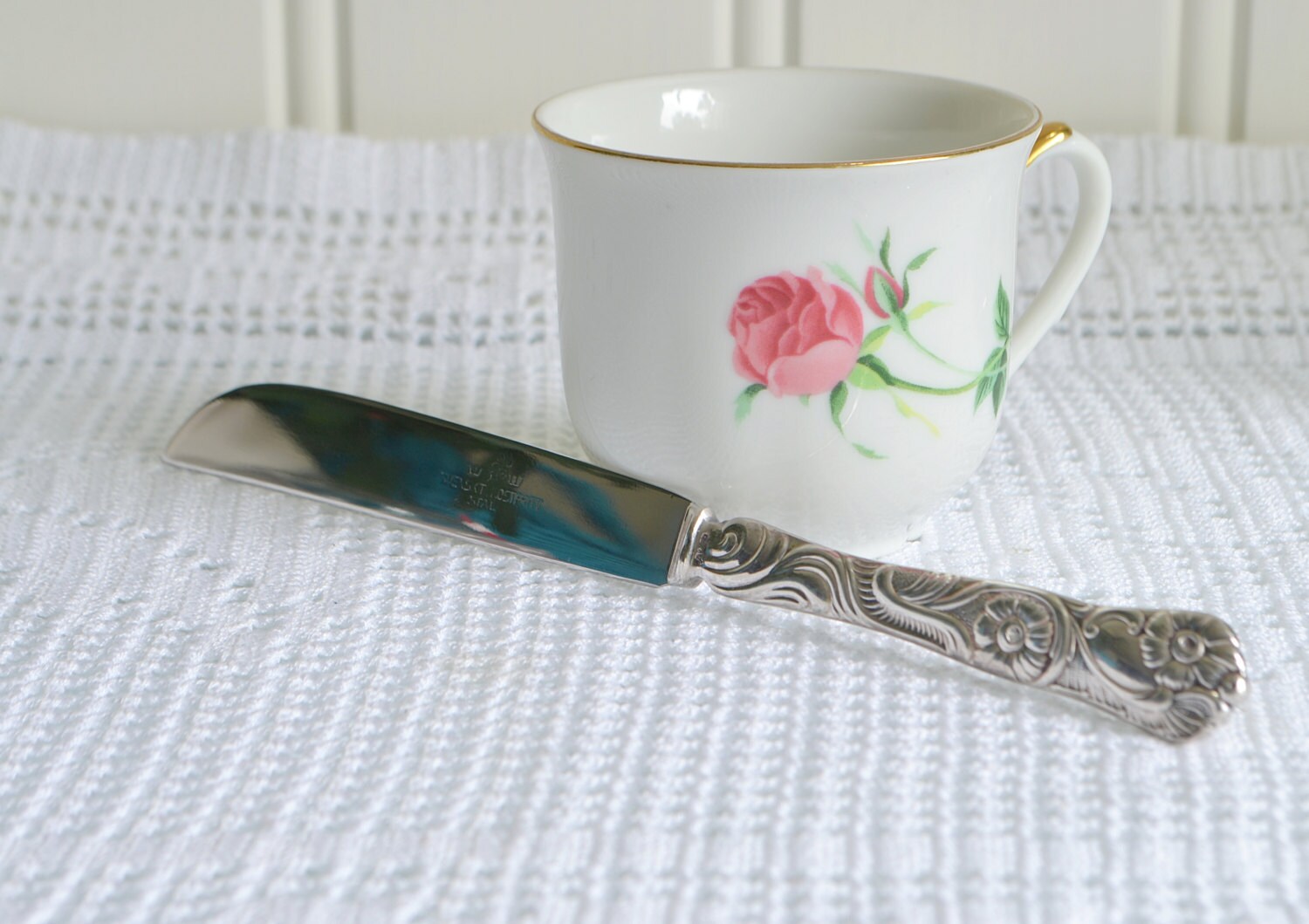 Cheese knife , vintage Swedish ornate cheese cutter, Nils Johan Sweden