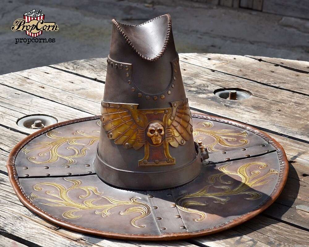 Warhammer Witch Hunter Hat Leather Replica by on Etsy