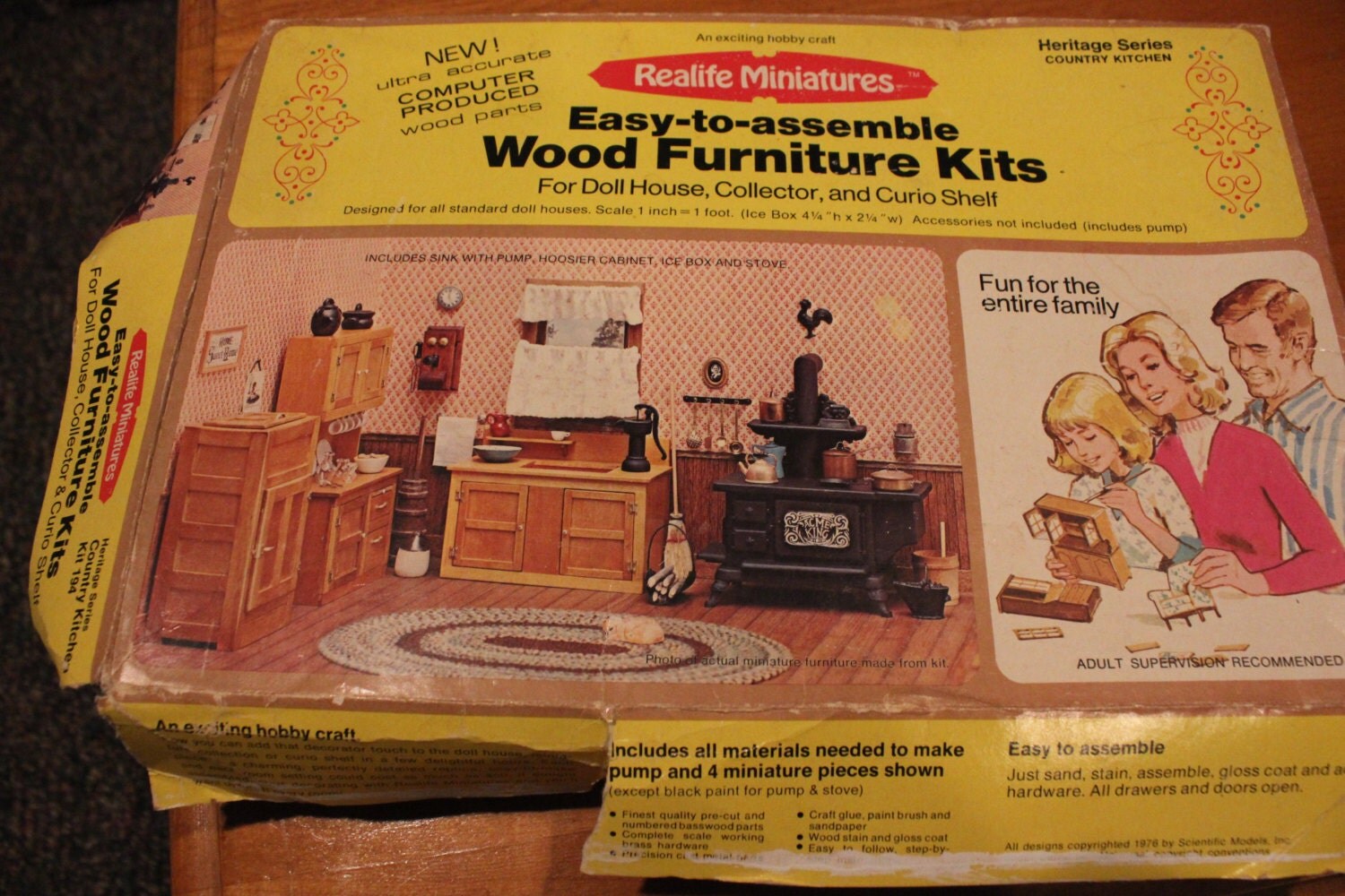 Vintage Wood Furniture Kit Country Kitchen 194 (1976) Haute Juice