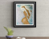 Angel of Light Signed Original Art Print By Rafi Perez