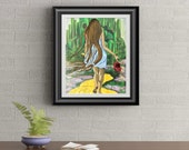 Bad Ass Dorothy Signed Art Print of Signature Original By Rafi Perez