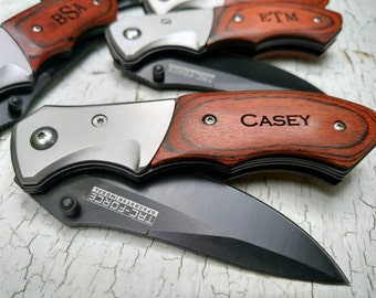 Personalized Knife, Pocket Knife, Gift for Groomsmen, Engraved Knife, Usher Gifts, Custom Knife