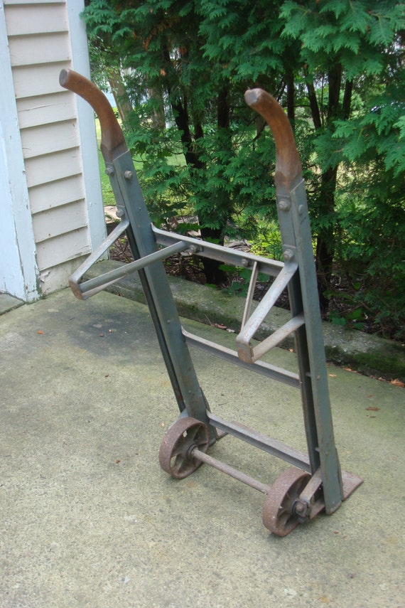 Items similar to Vintage Industrial Hand Truck on Etsy