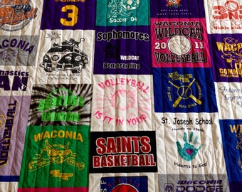 collage t shirt quilt