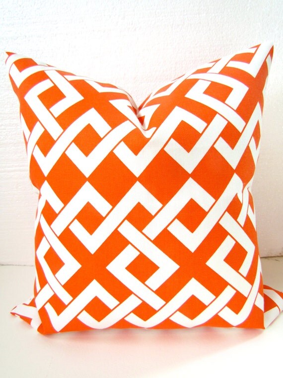 orange outdoor pillows