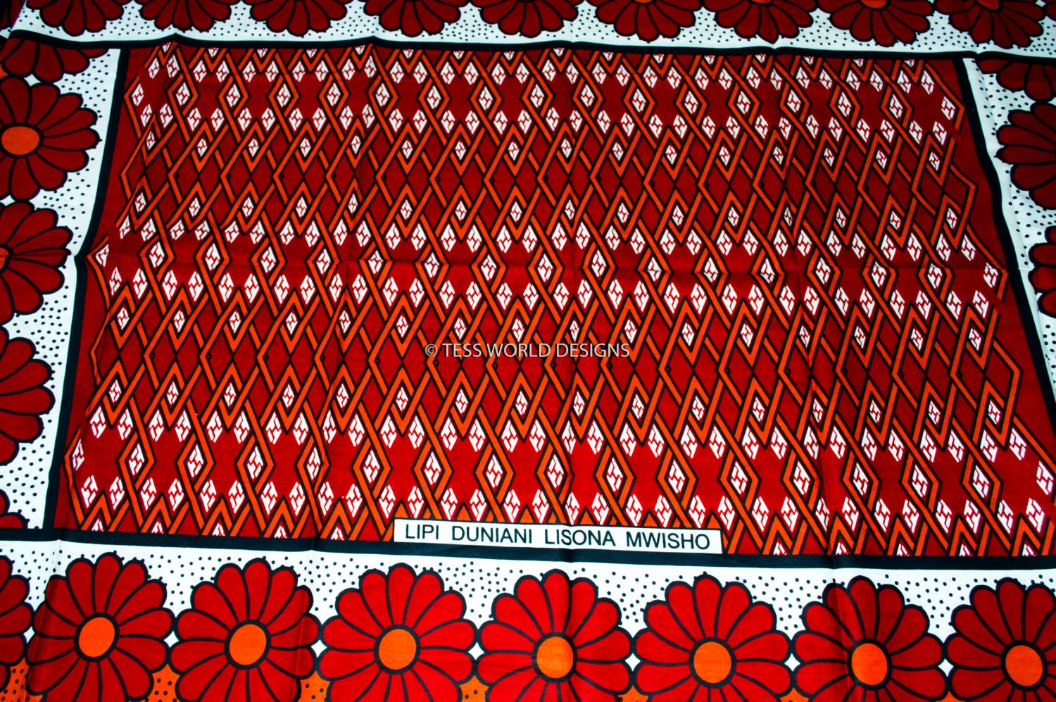 Authentic/ Kenyan Kanga fabric/ African Fabric/ African Print/