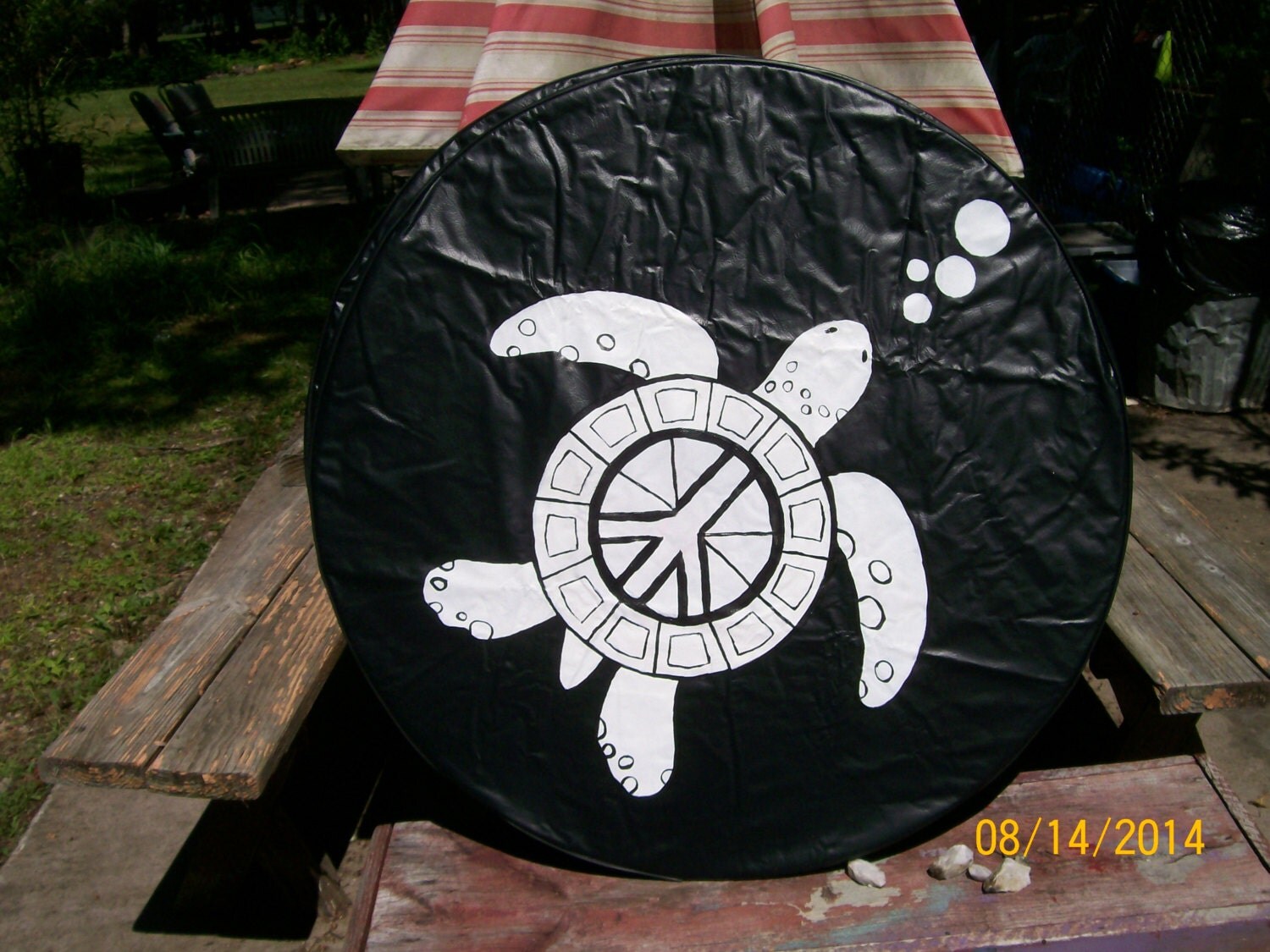 Hand painted spare tire cover personalized make a