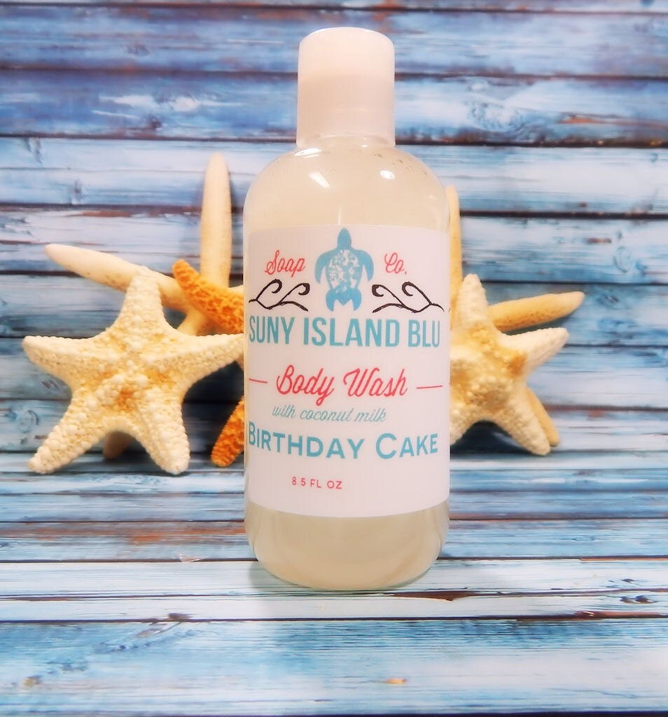 Birthday Cake Body Wash Coconut Milk Shower Gel by SunyIslandBlu