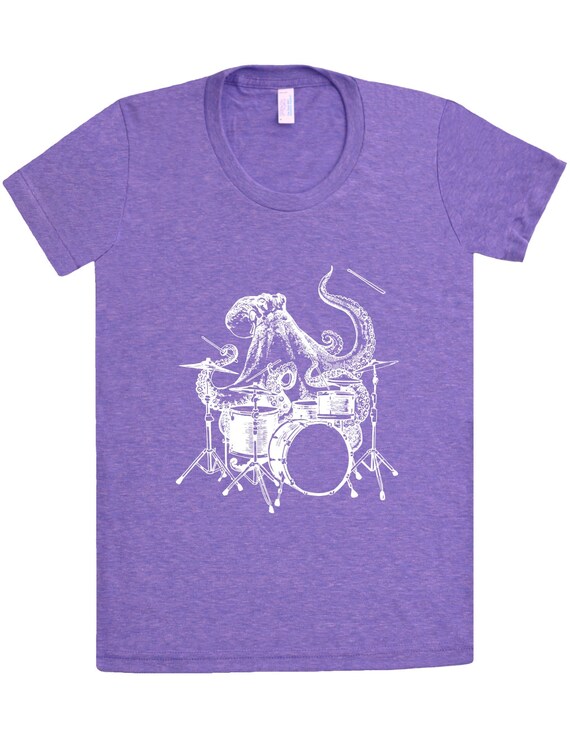 octopus playing drums shirt