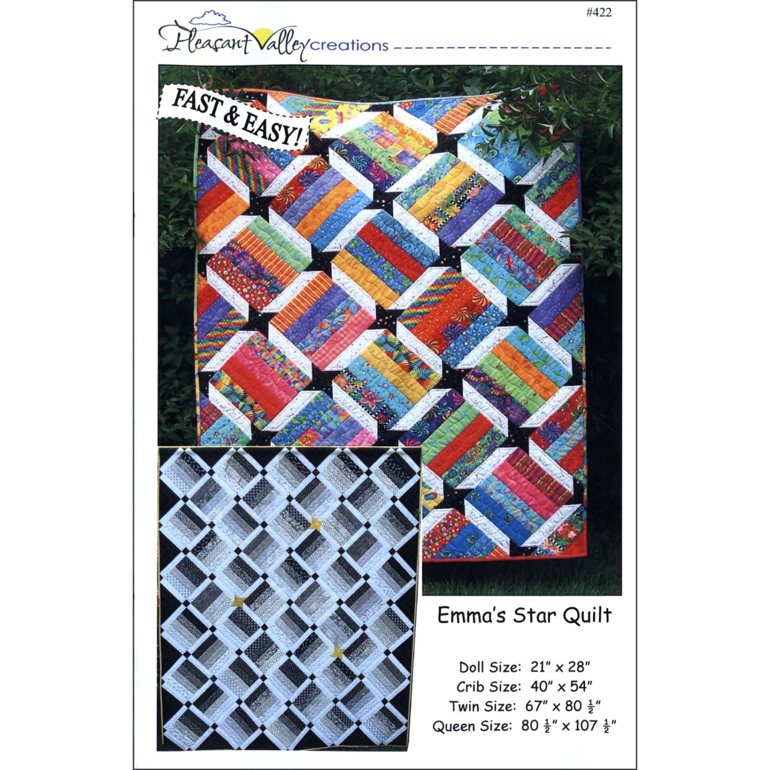 Pattern Emma s Star Quilt Pattern Pleasant Valley