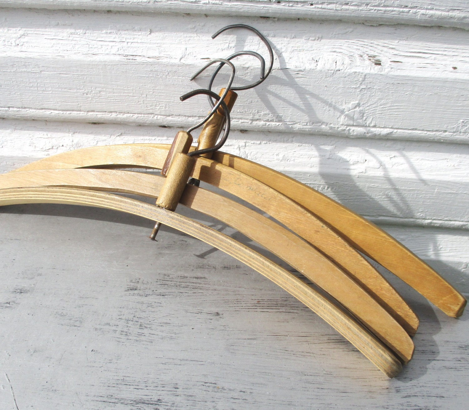 Wood Coat Hangers Clothing Hangers Antique Wooden Clothes