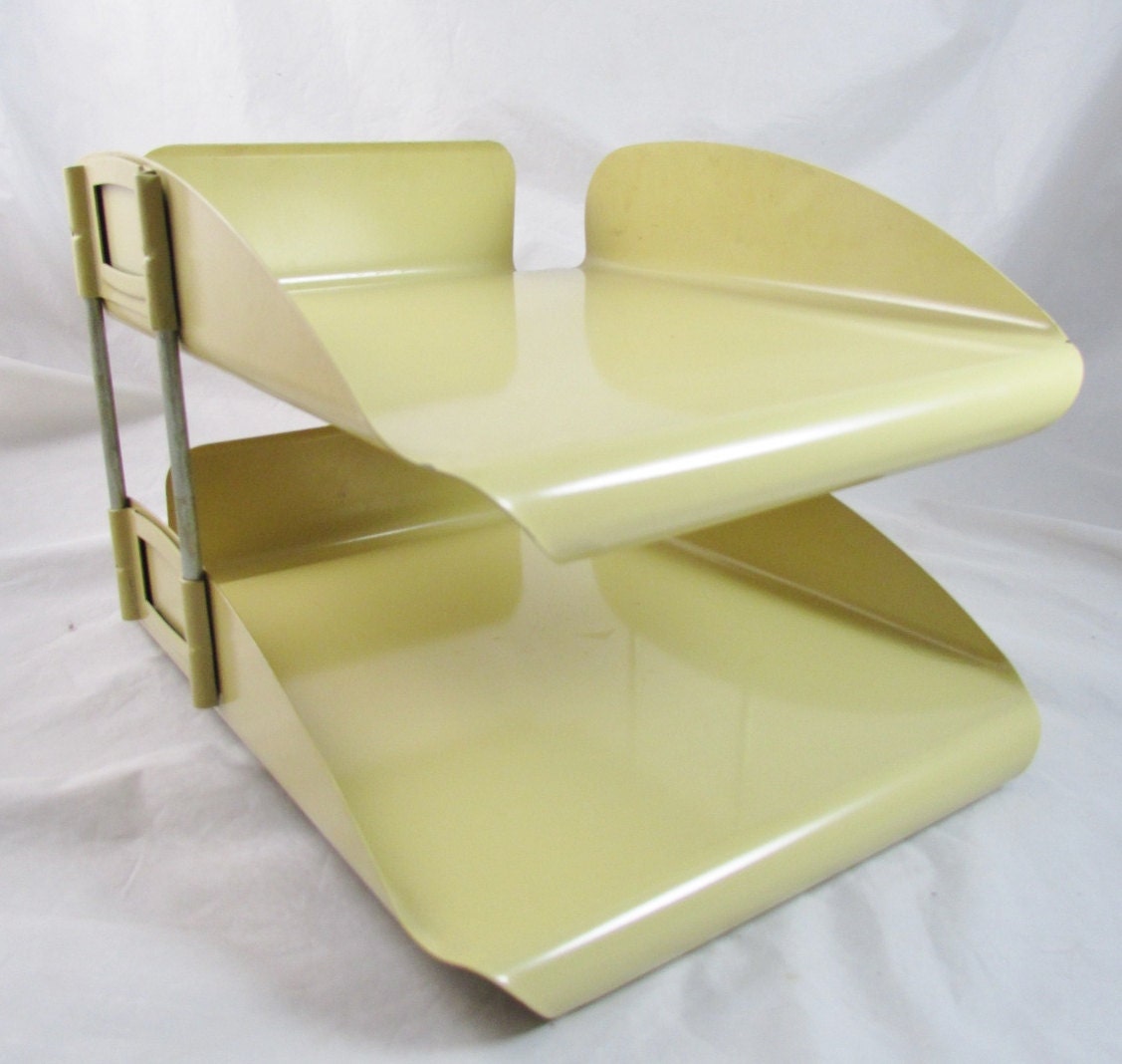 Globe Wernicke Industrial Mail Metal Desk File Paper Tray InOut Box