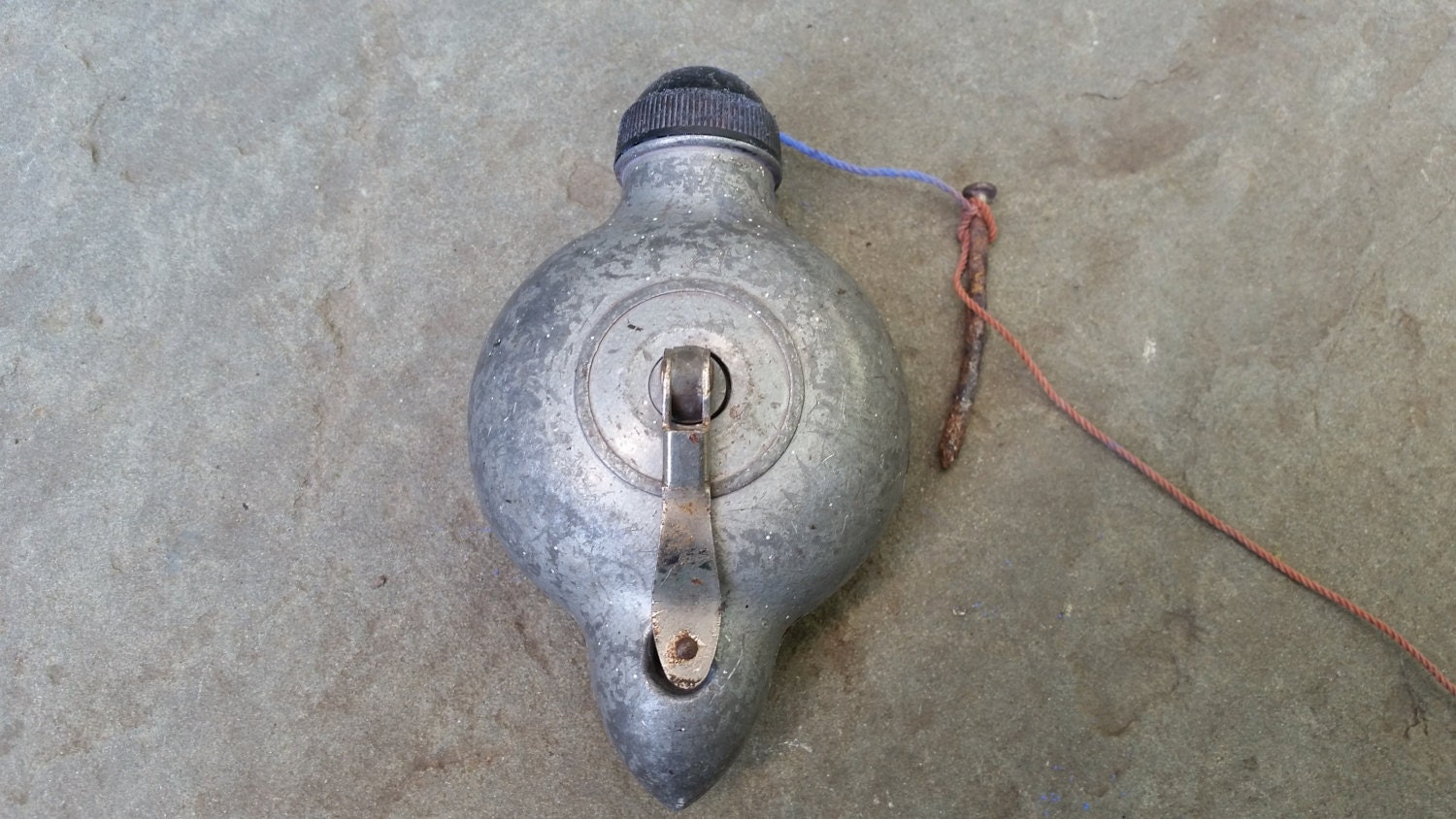 Plumb Bob and Chalk Line Box Self Chalking Vintage