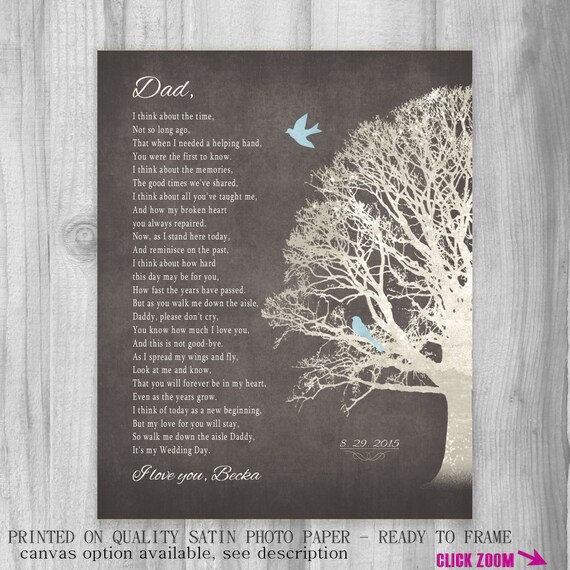 Father Of Bride Gift Father Daughter Gift On Wedding Day