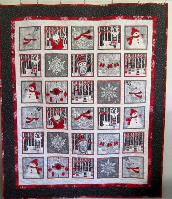Christmas Quilt by BejeweledQuilts on Etsy
