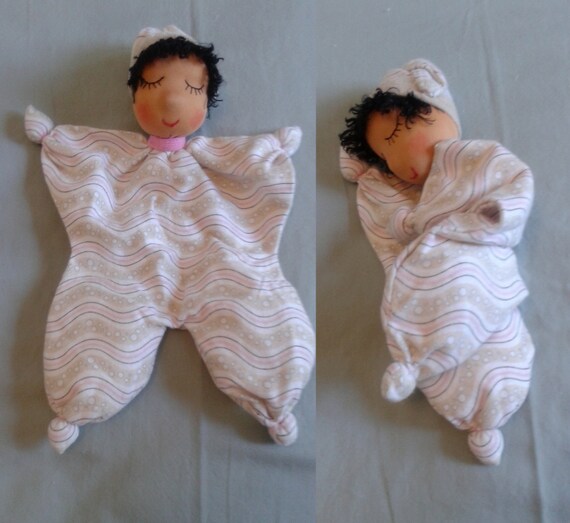 Snuggle Buddy Security Blanket Cubby Blanket by NettiesGiftGarden