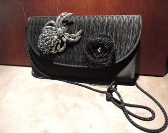 Vintage on Vintage, Upcycled Purse, Spider