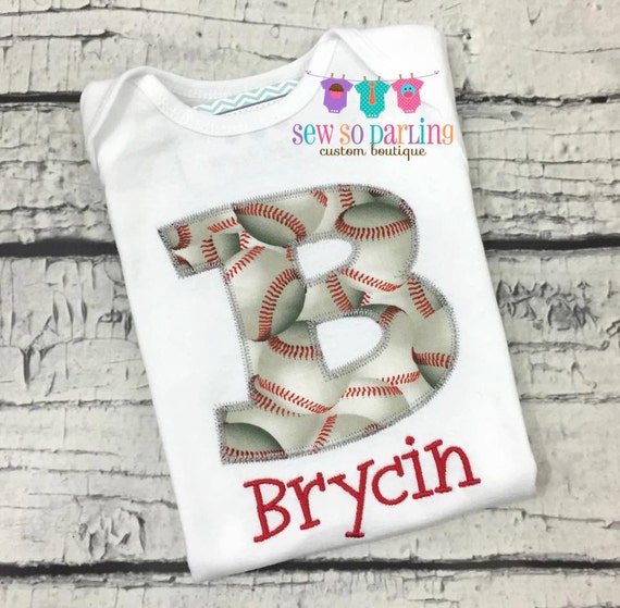 Personalized baby boy Baseball outfit Boy Baseball Shirt