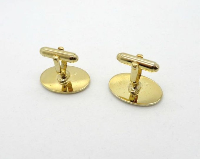 Anson Award Collection Cuff Links, Vintage Gold Tone Cuff Links