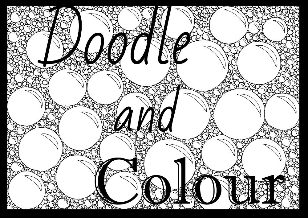 Bubbles Adult Colouring Page Instant Download Printable