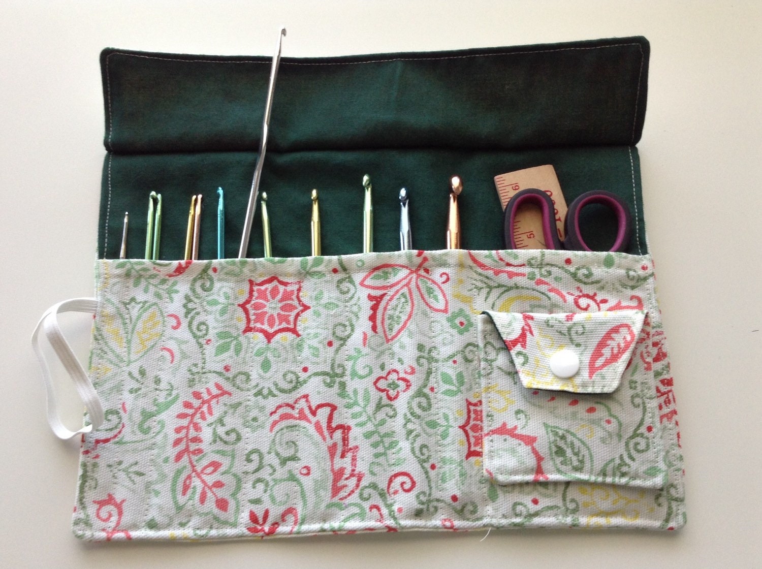 Crochet hook case roll / organizer made to order