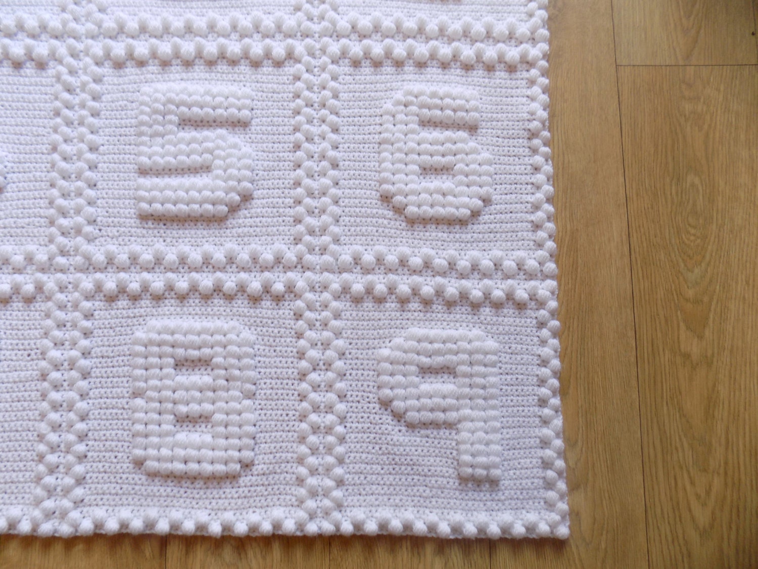 Numbers One Piece Baby Blanket Crochet PATTERN by