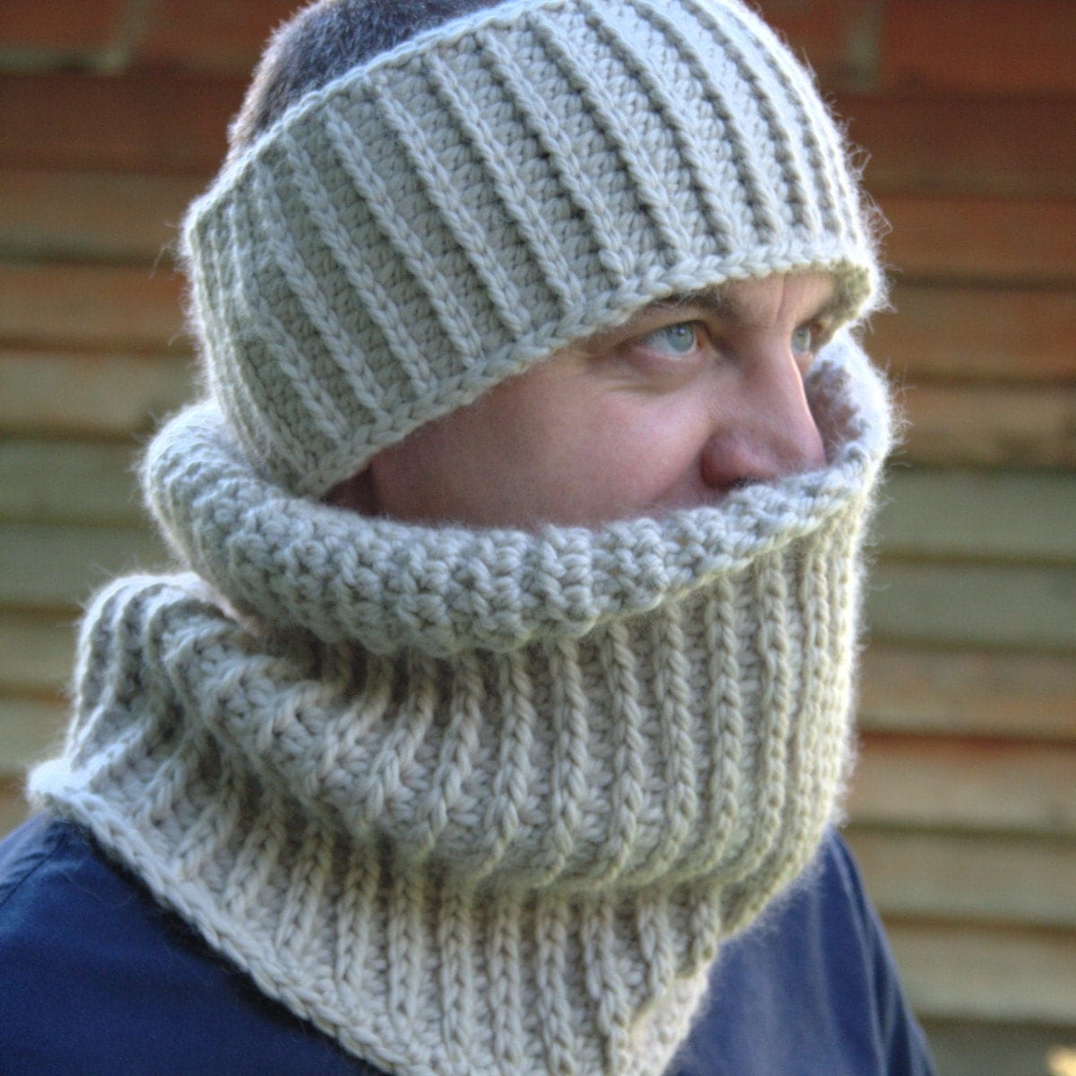 Crochet Pattern Cowl Pattern Mens Crochet by HiddenMeadowCrochet