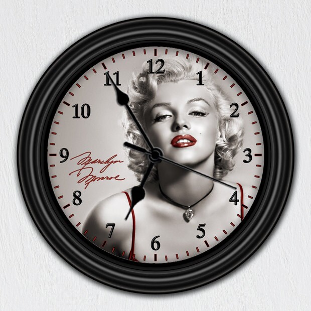 Marilyn Monroe Unique Wall Clock Handmade Gift by ClocksGalore