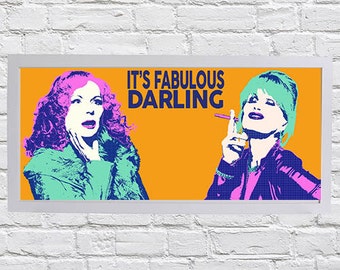 Absolutely Fabulous pop art print