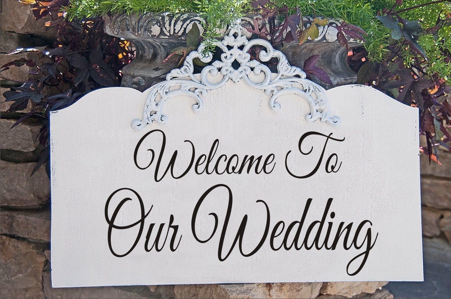 welcome to our wedding reusable stencil 6 sizes