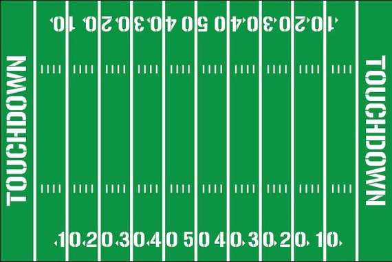 Football Field Yardline Numbers Room Decal Removable Vinyl