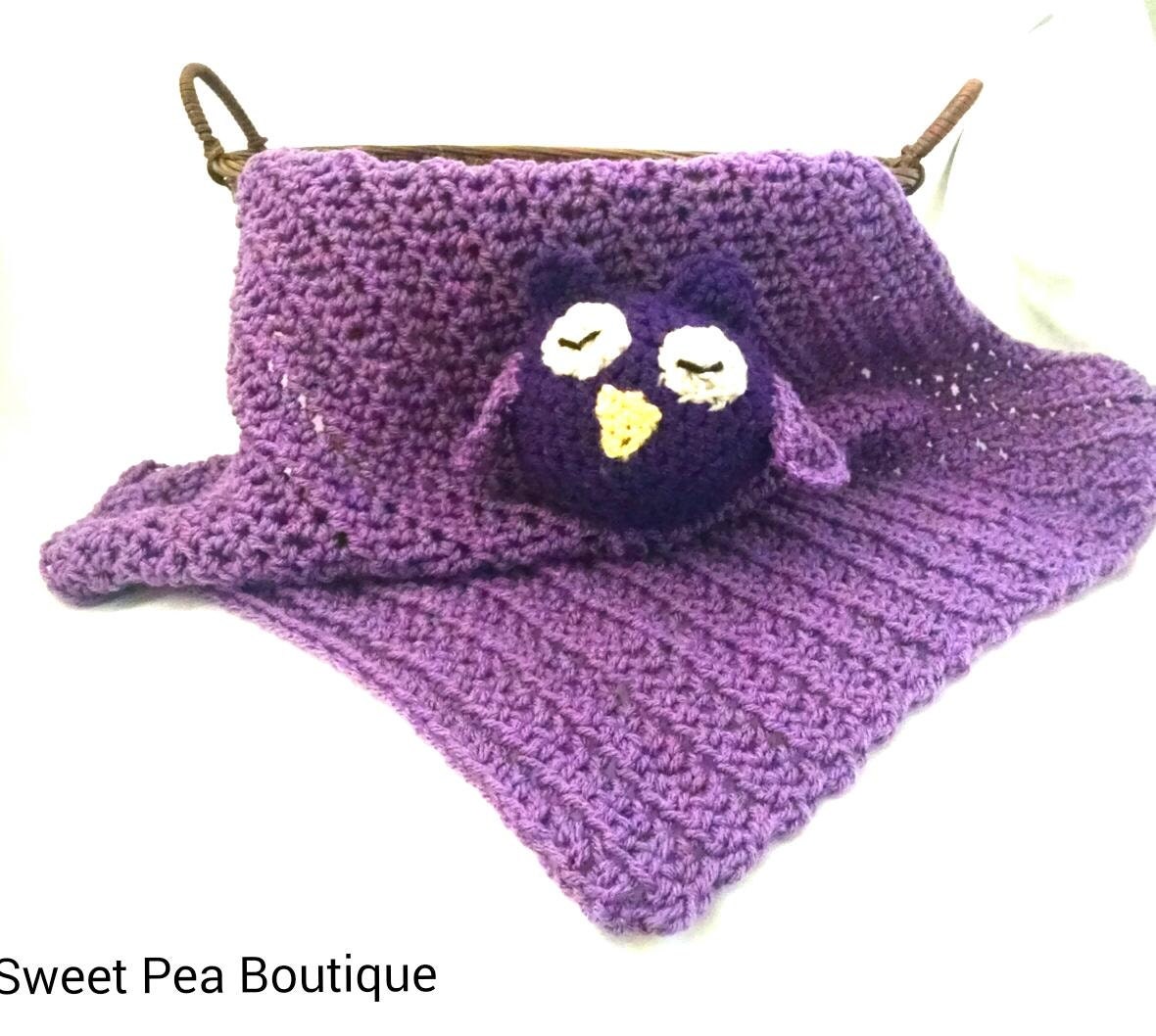 Crochet baby blanket blanket owl blanket owl by SweetPeaBoutique15