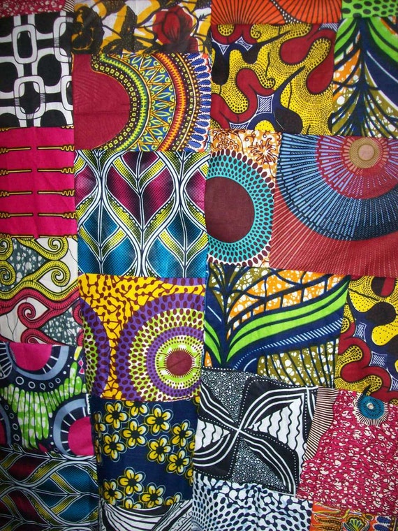 Classic Design Patchwork African fabric per yard/ Wax print